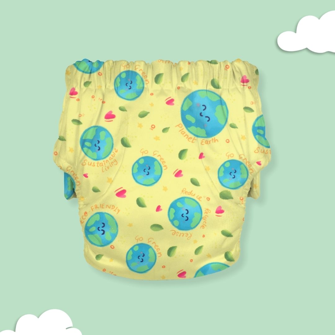 Indigo - Newborn Cloth Diaper 2.0 with 1 cotton Insert (2 kg - 5 kg)