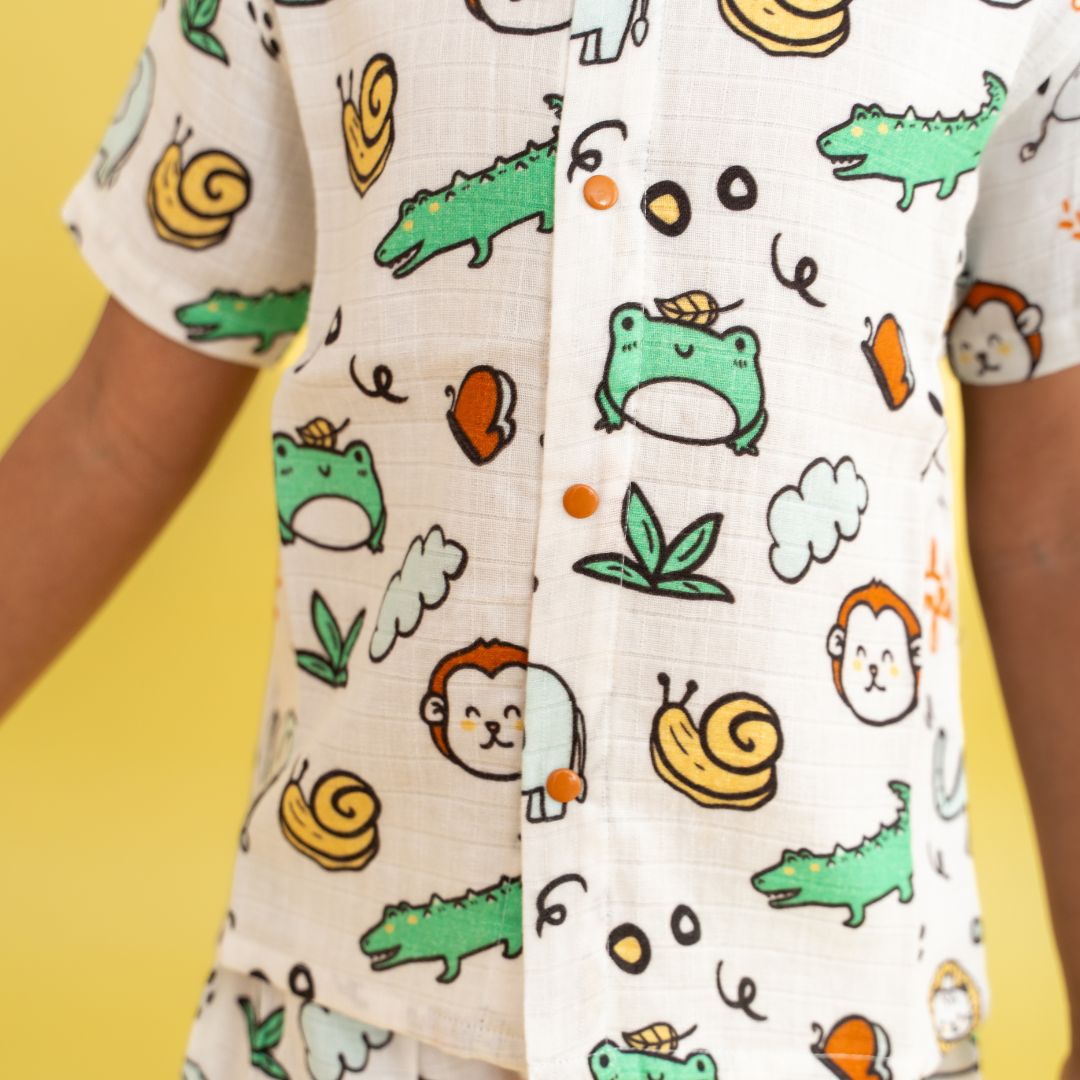 Toucan Punch - Muslin Sleep Suit for babies and kids (Unisex)