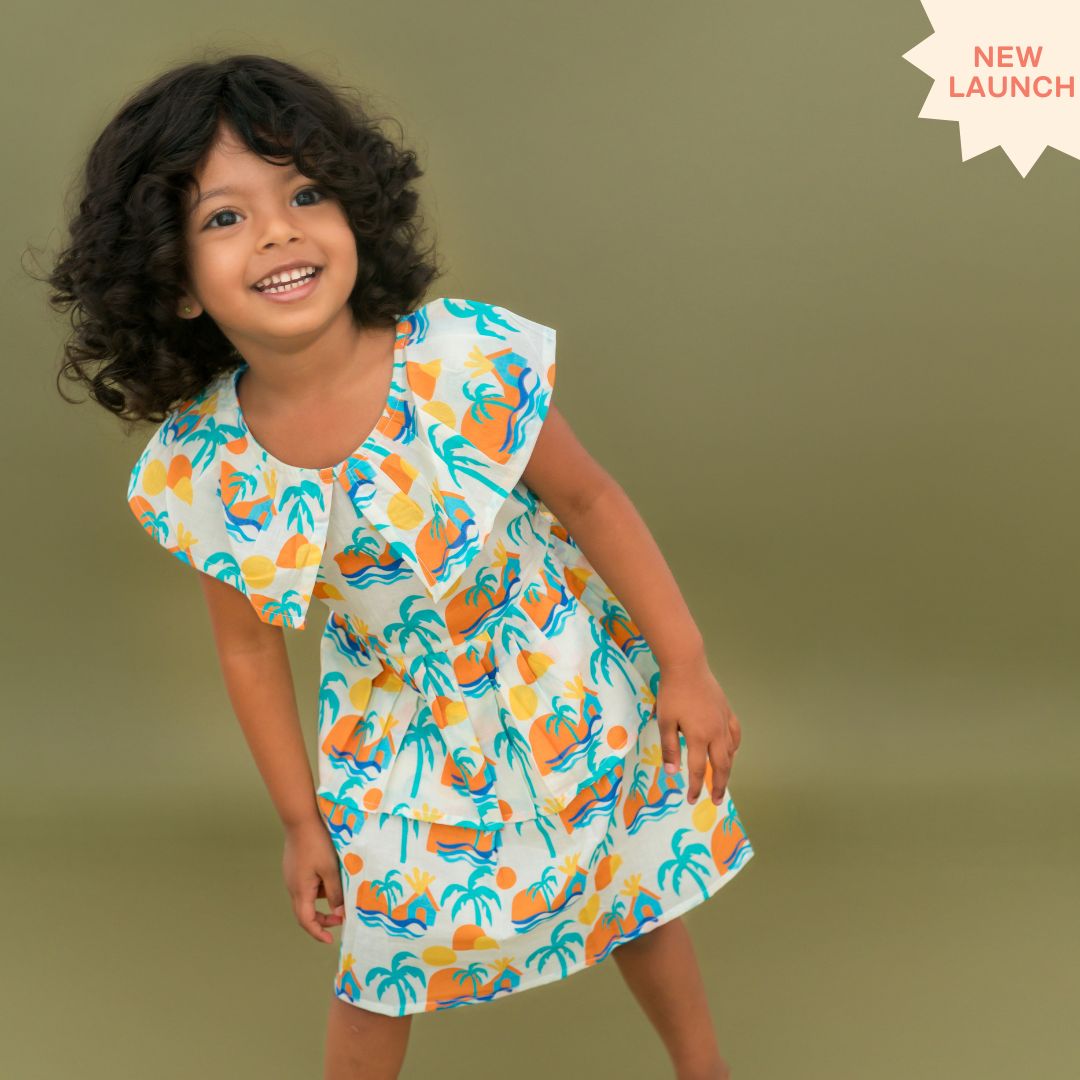 Stampscape - Mulmul Cotton Frill Frock
