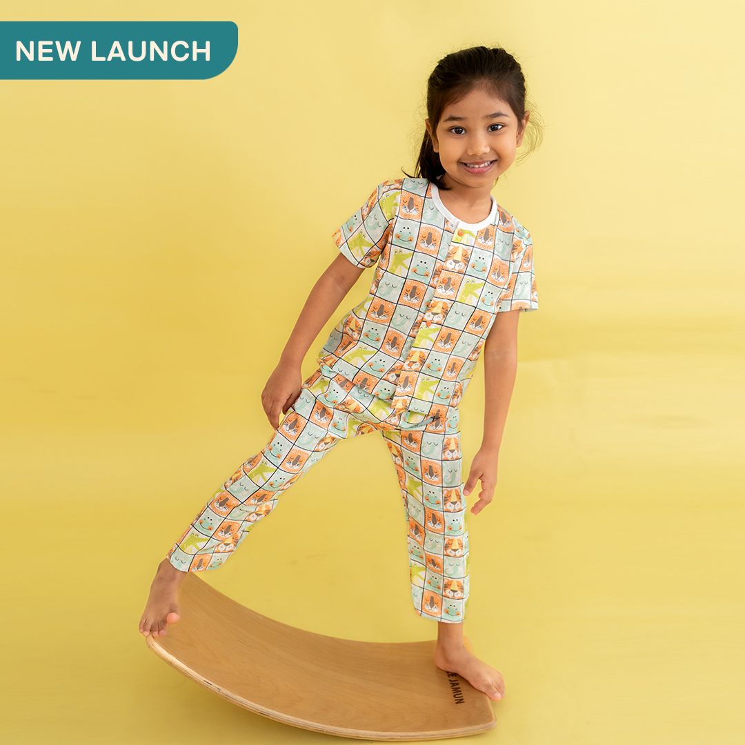 Seaside Stripes - Muslin Sleep Suit for babies and kids (Unisex)