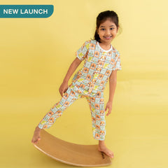 Zoodle Blocks - Muslin Sleep Suit for babies and kids (Unisex)