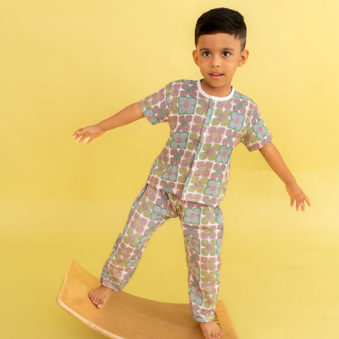 Spring Whispers - Muslin Sleep Suit for babies and kids (Unisex)