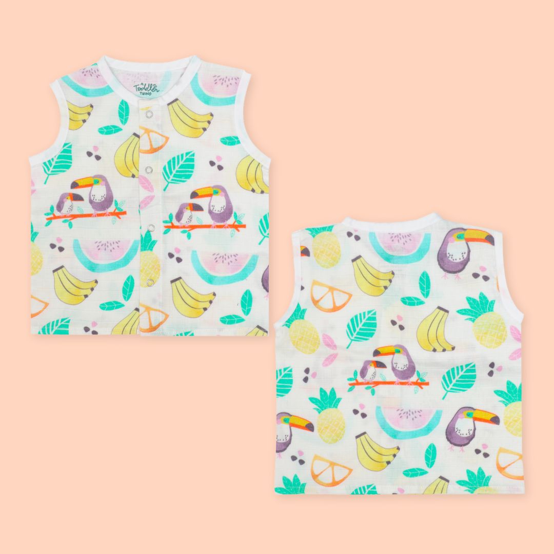 Special Edition - Muslin Jabla Button Type for Babies -  Combo Packs