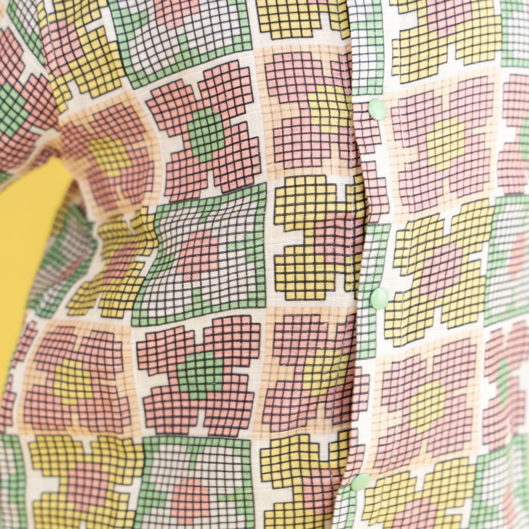 Flora Pixels - Muslin Sleep Suit for babies and kids (Unisex)