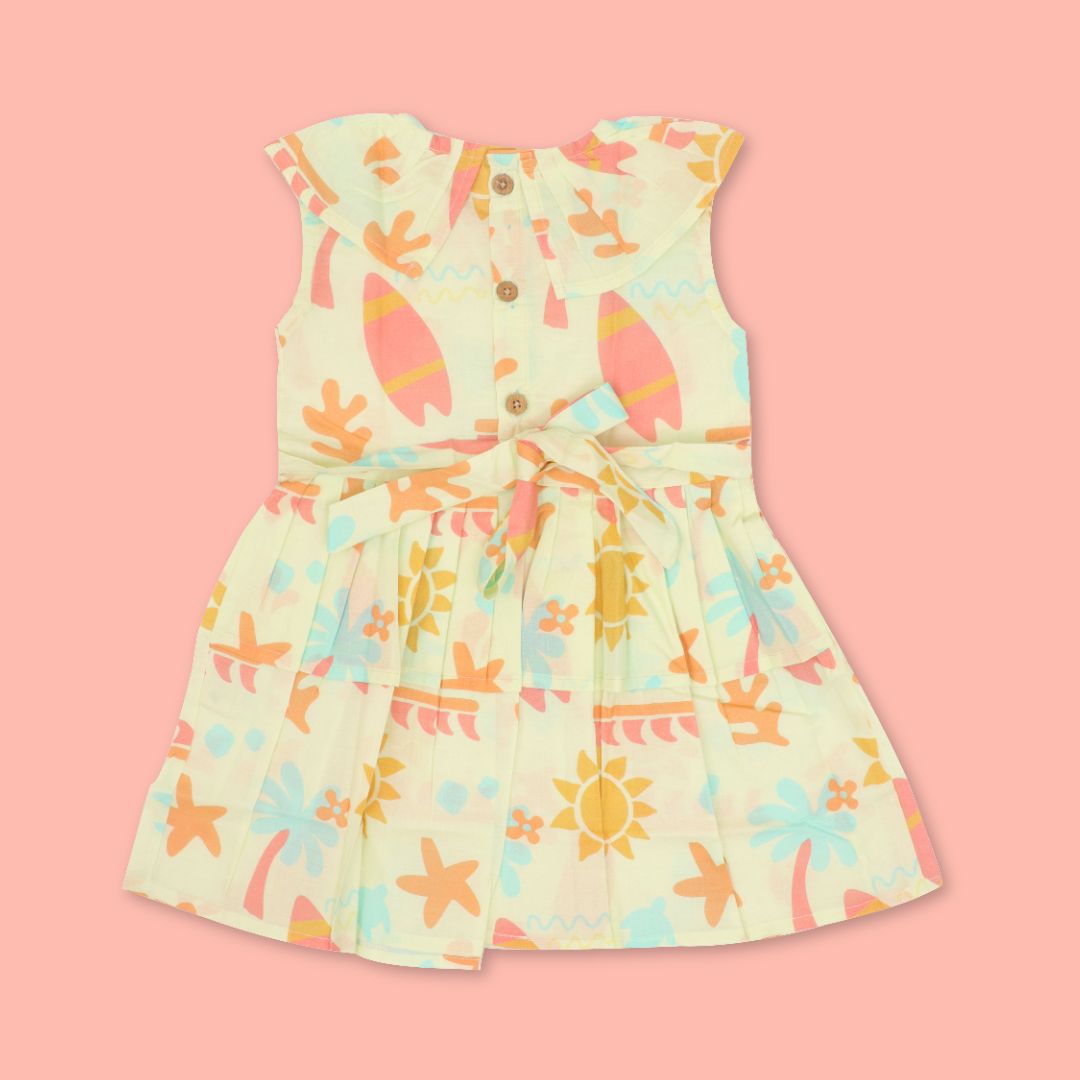 Stampscape - Mulmul Cotton Frill Frock