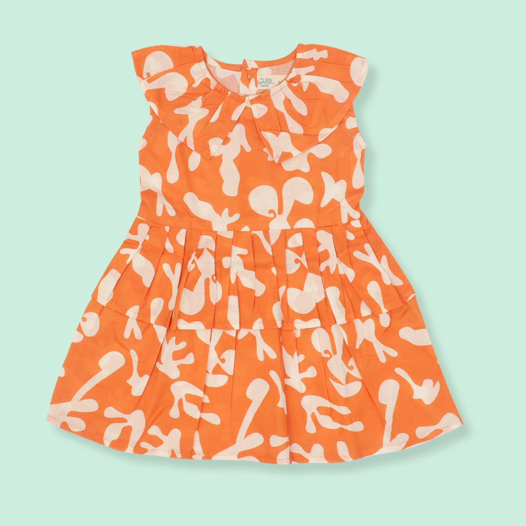 Stampscape - Mulmul Cotton Frill Frock