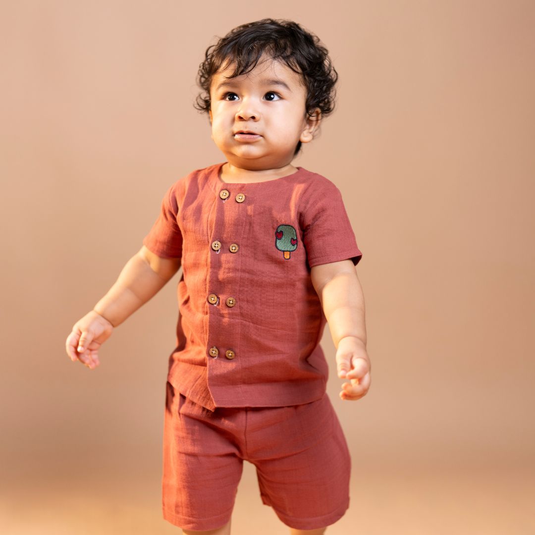 Cinnamon Wheels - Muslin Co-ord Set