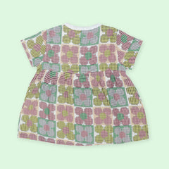 Flora Pixels - Muslin Button Frock
