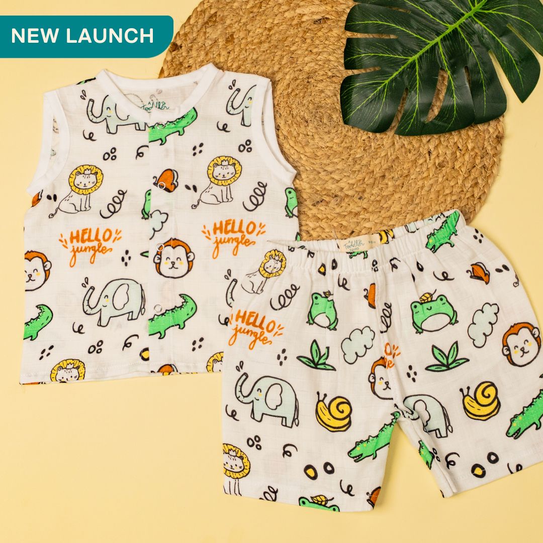 Hello Jungle - Muslin Jabla and Shorts for Babies and Toddlers