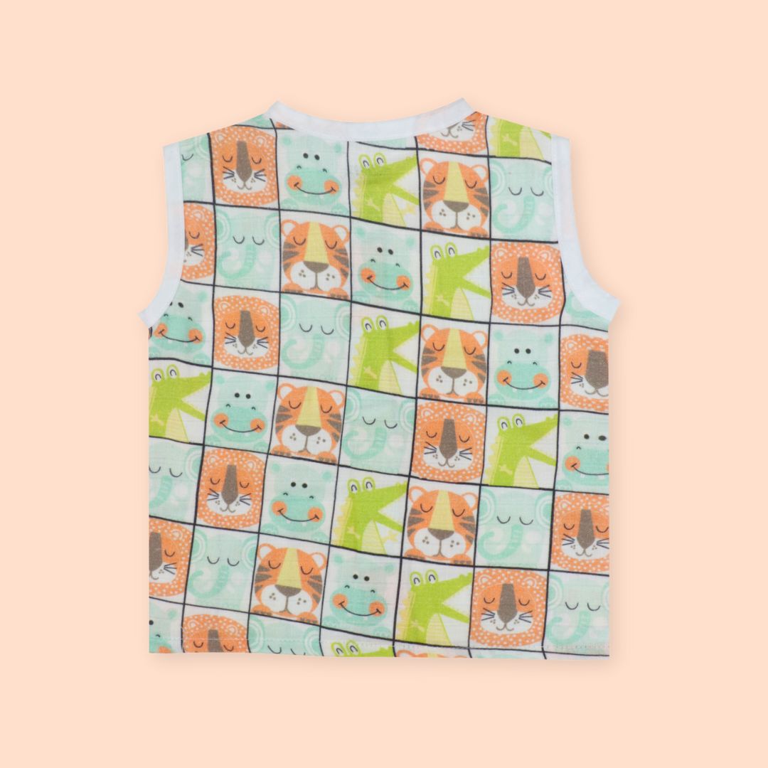 Zoodle Blocks - Muslin Jabla and Shorts for Babies and Toddlers