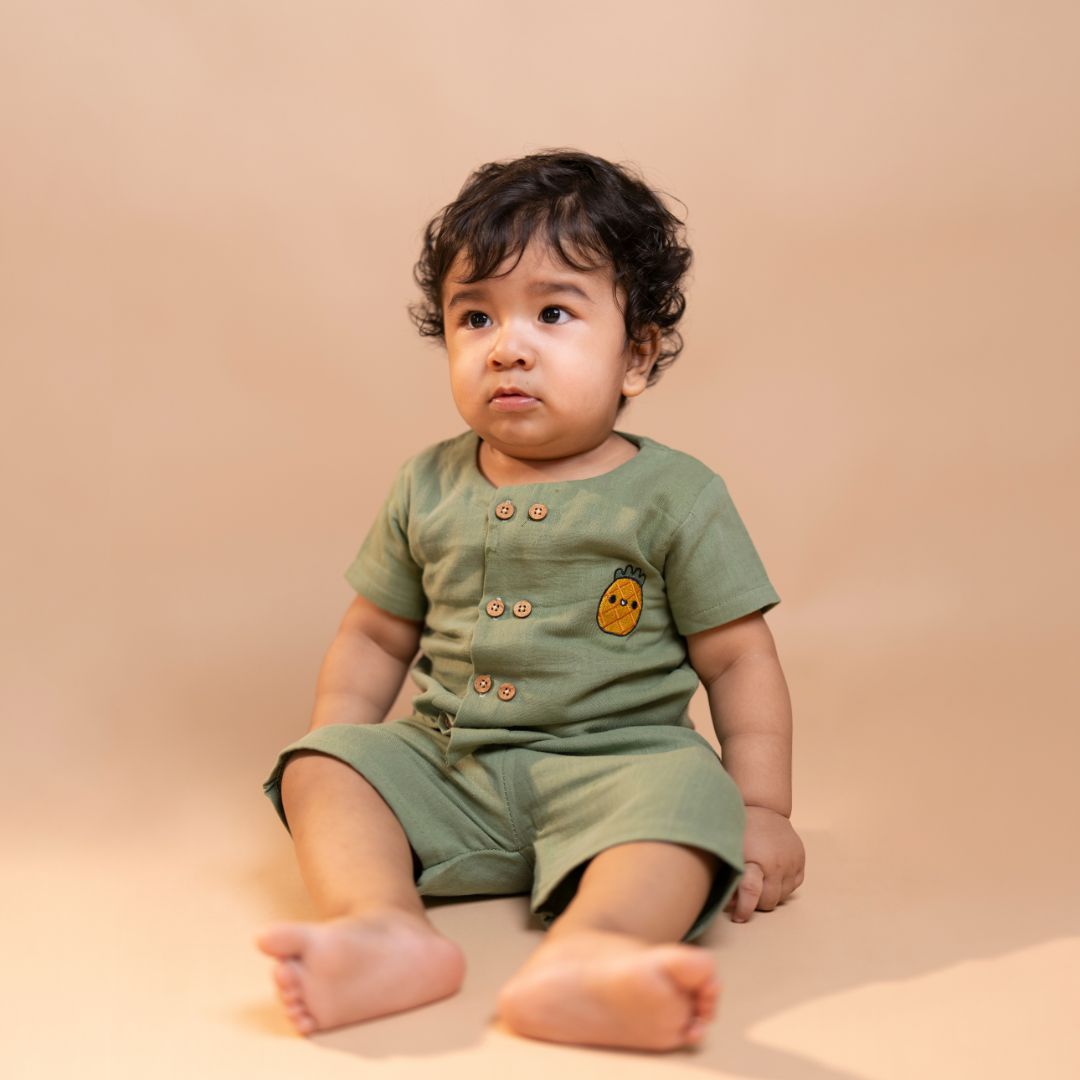 Brick Red Popsicle - Muslin Co-ord Set