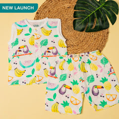 Toucan Punch - Muslin Jabla and Shorts for Babies and Toddlers