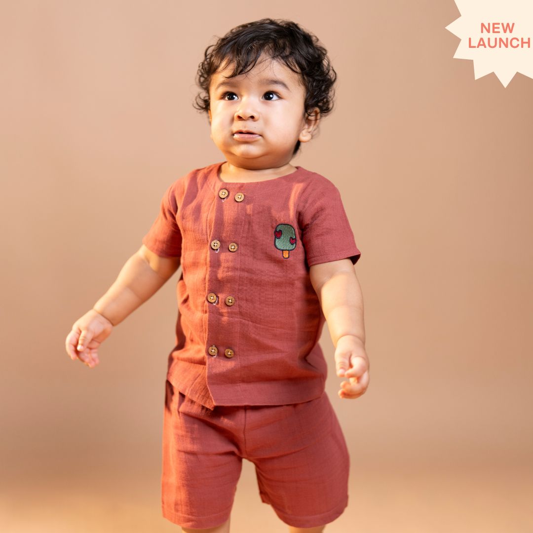 Cinnamon Wheels - Muslin Co-ord Set