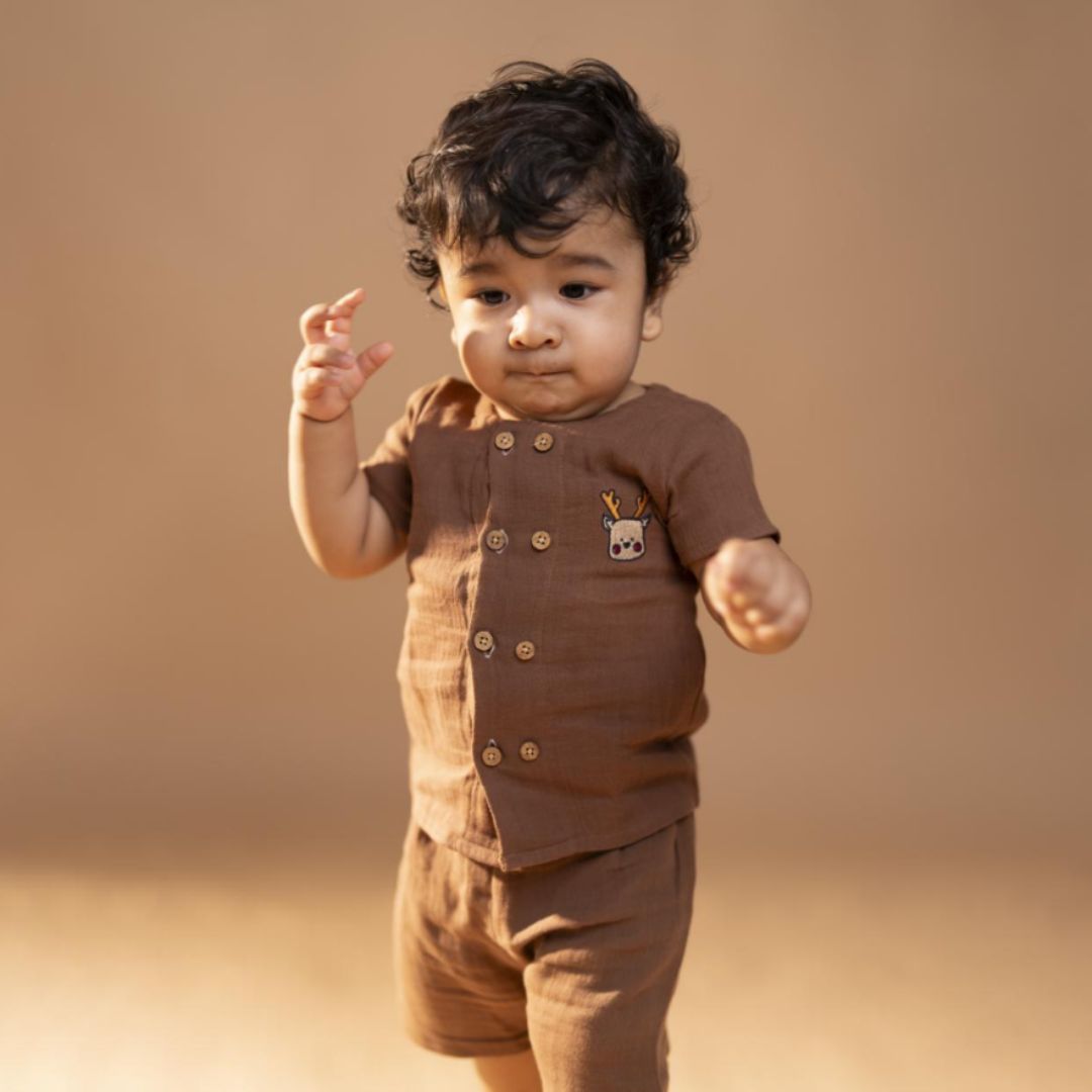 Cinnamon Wheels - Muslin Co-ord Set