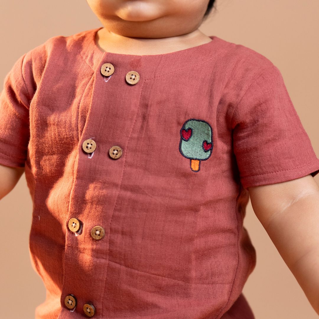 Cinnamon Wheels - Muslin Co-ord Set