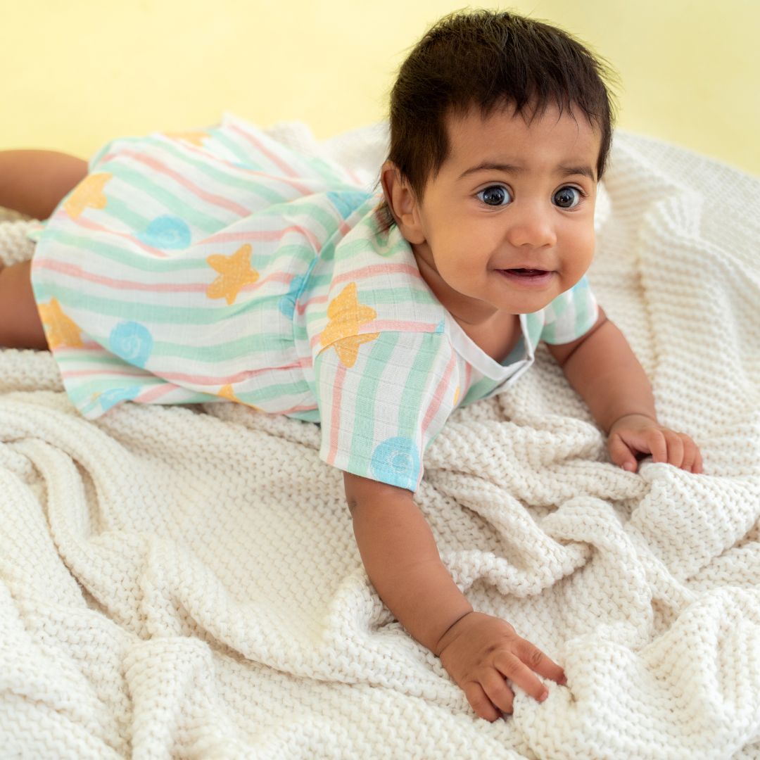 Flora Pixels - Muslin Button Frock