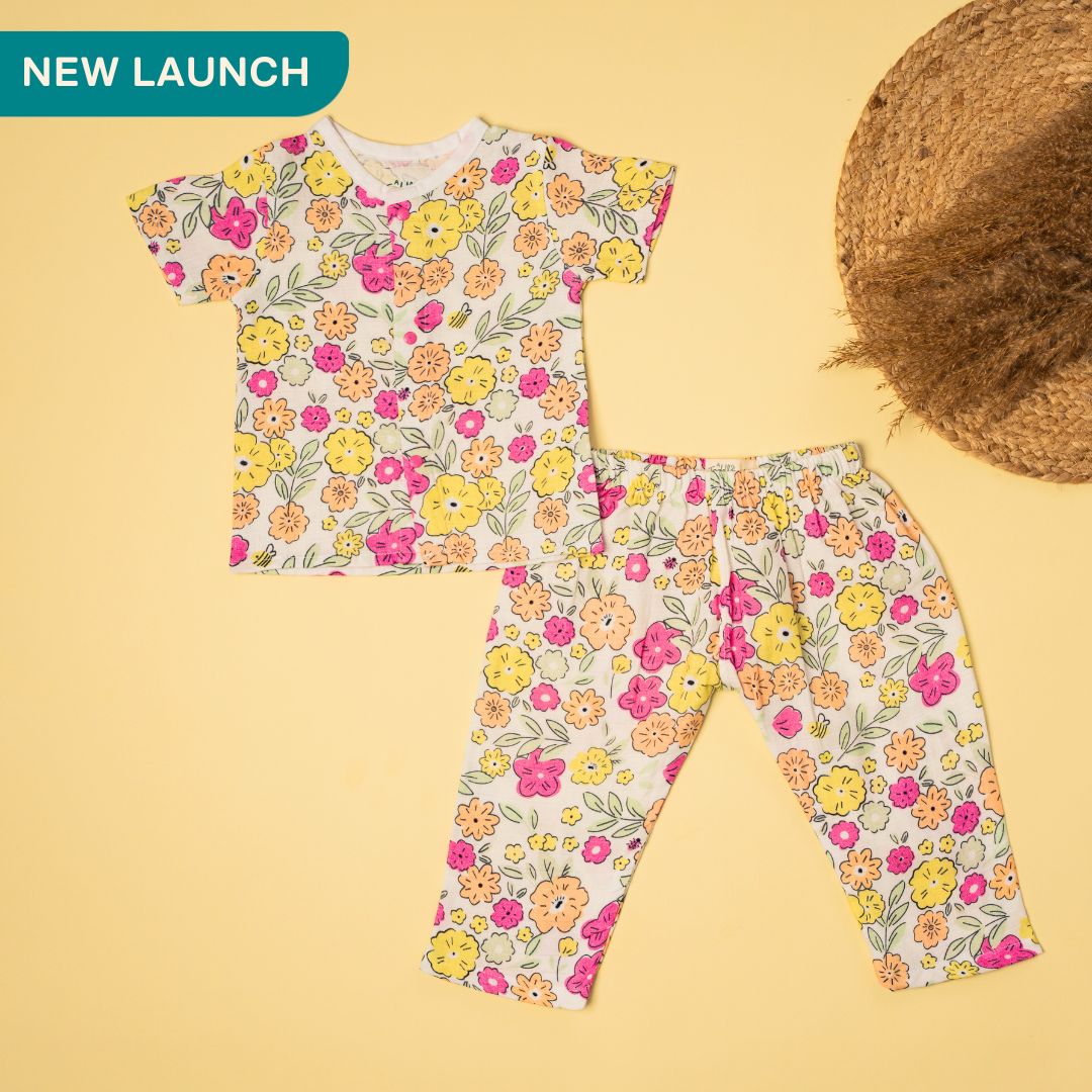 Spring Whispers - Muslin Sleep Suit for babies and kids (Unisex)