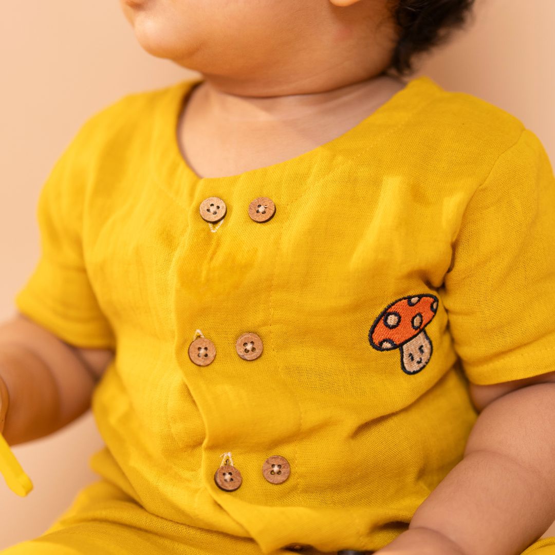 Brick Red Popsicle - Muslin Co-ord Set