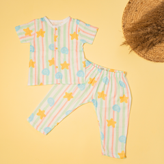 Seaside Punch - Muslin Sleep Suit for babies and kids (Unisex) - Pack of 2