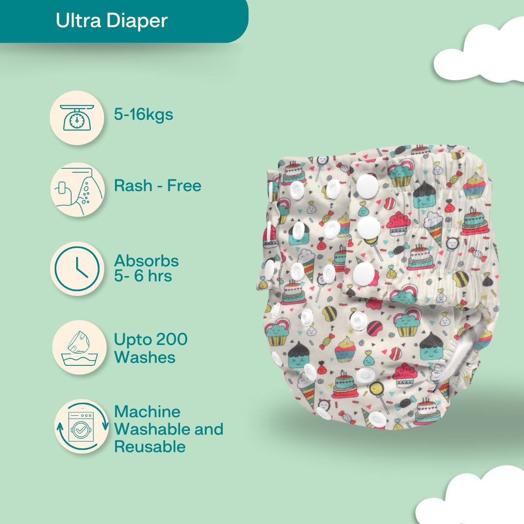 Peach on the bum - Ultra Diaper 2.0