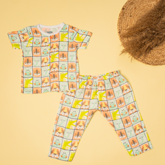 Zoodle Blocks - Muslin Sleep Suit for babies and kids (Unisex)