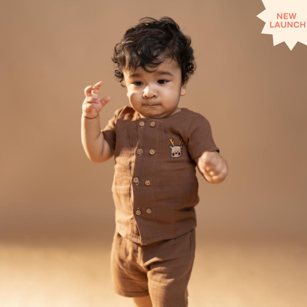 Cinnamon Wheels - Muslin Co-ord Set