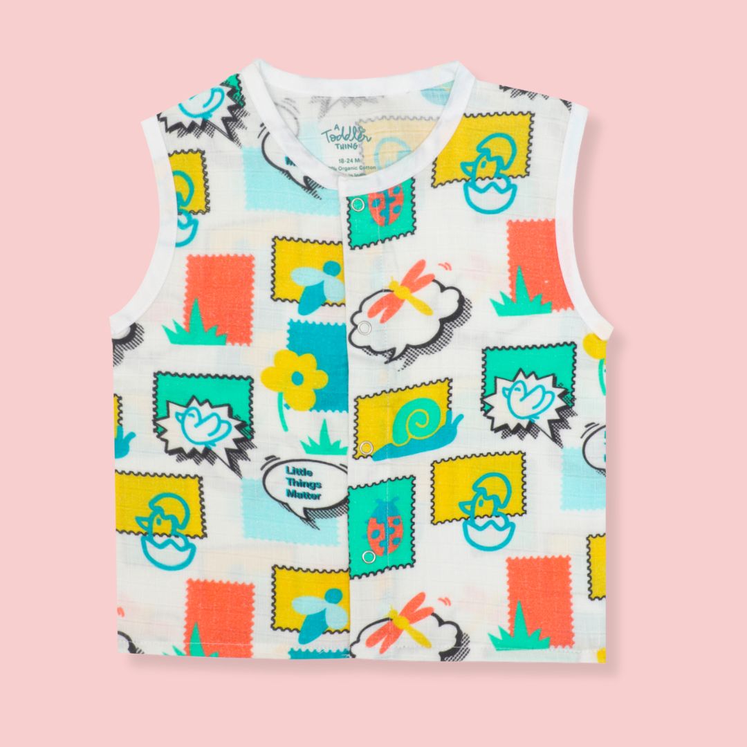 Spring Whispers - Muslin Jabla and Shorts for Babies and Toddlers