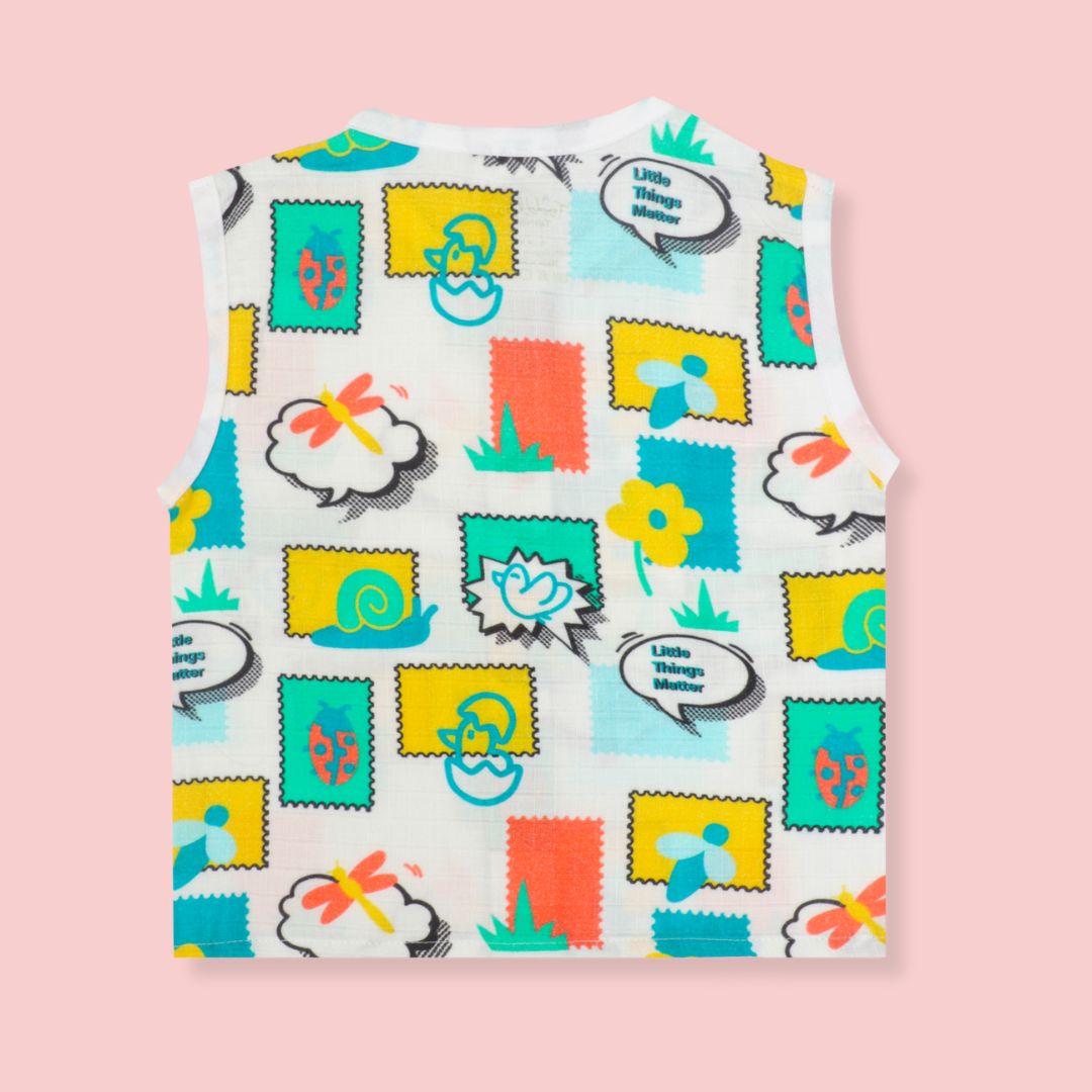 Seaside Stripes- Muslin Jabla and Shorts for Babies and Toddlers