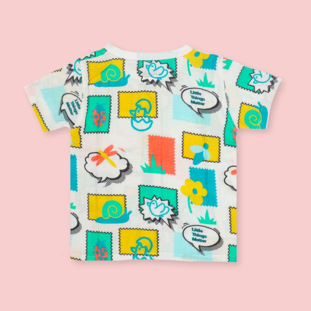 Seaside Stripes - Muslin Sleep Suit for babies and kids (Unisex)