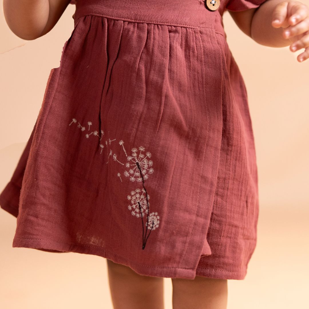 Honey - Muslin Dandelions Frill Frock