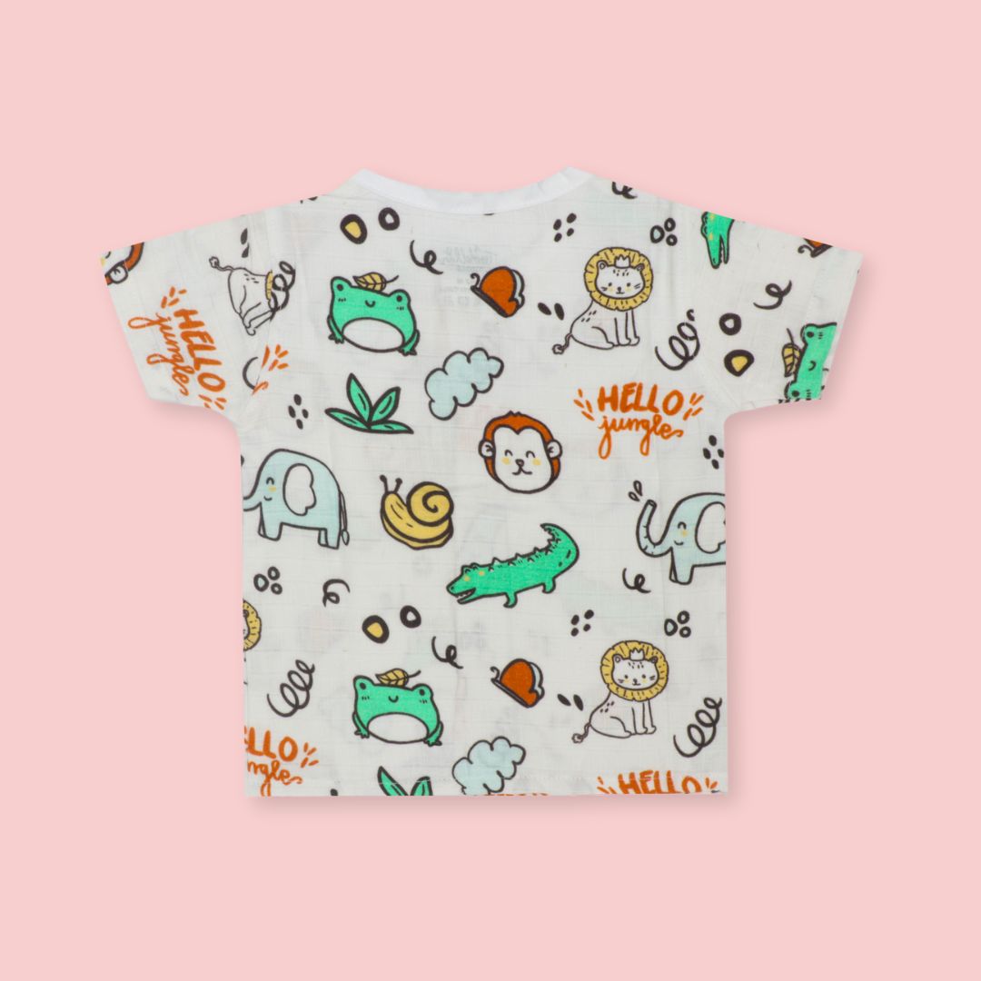 Zoodle Blocks - Muslin Sleep Suit for babies and kids (Unisex)