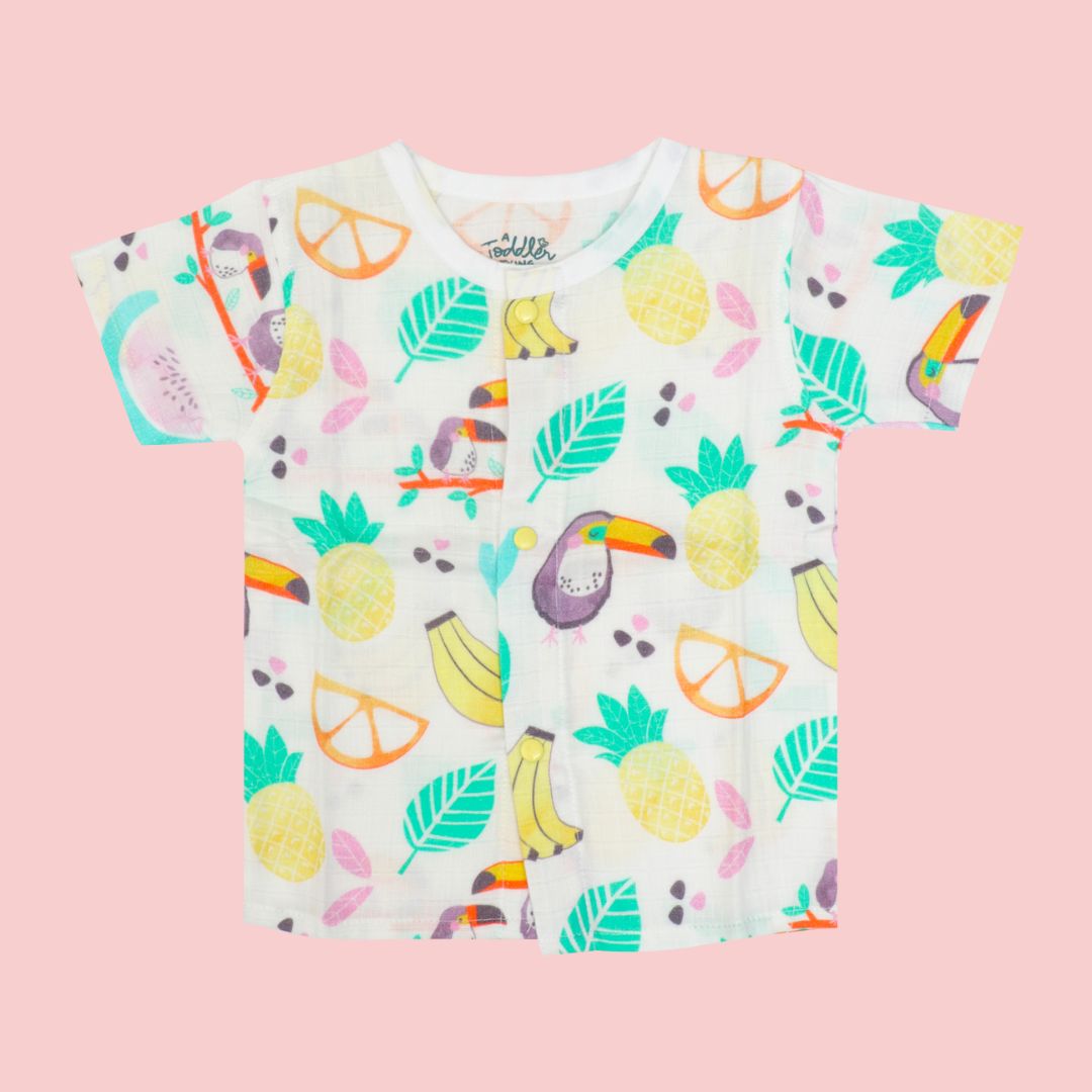 Zoodle Blocks - Muslin Sleep Suit for babies and kids (Unisex)