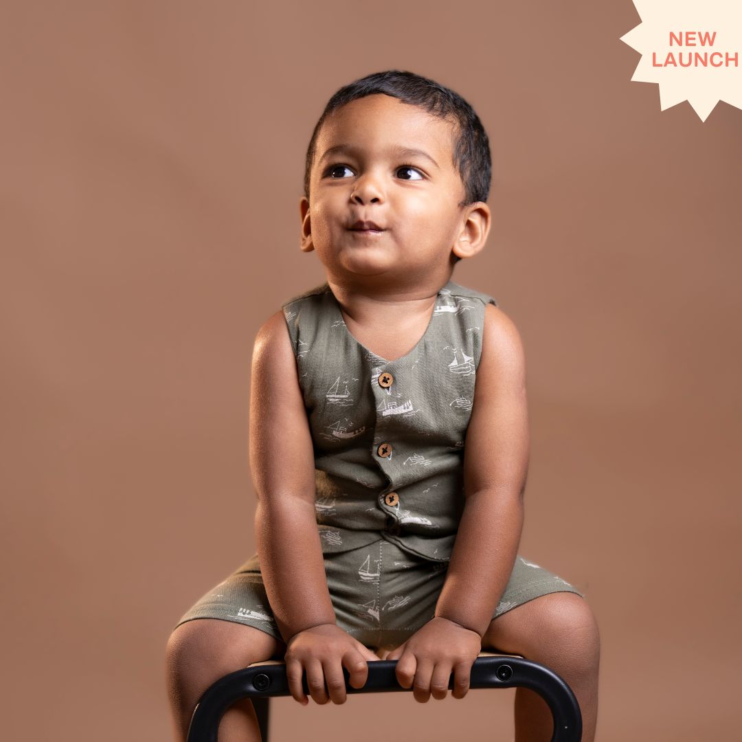 Captain Crew - Muslin Jabla and Shorts for Babies and Toddlers