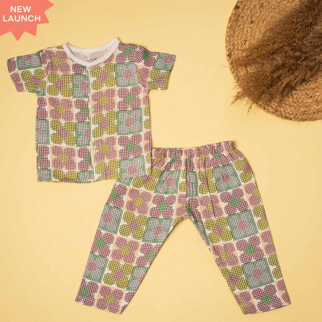 Seaside Stripes - Muslin Sleep Suit for babies and kids (Unisex)