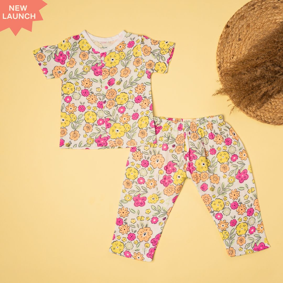 Zoodle Blocks - Muslin Sleep Suit for babies and kids (Unisex)