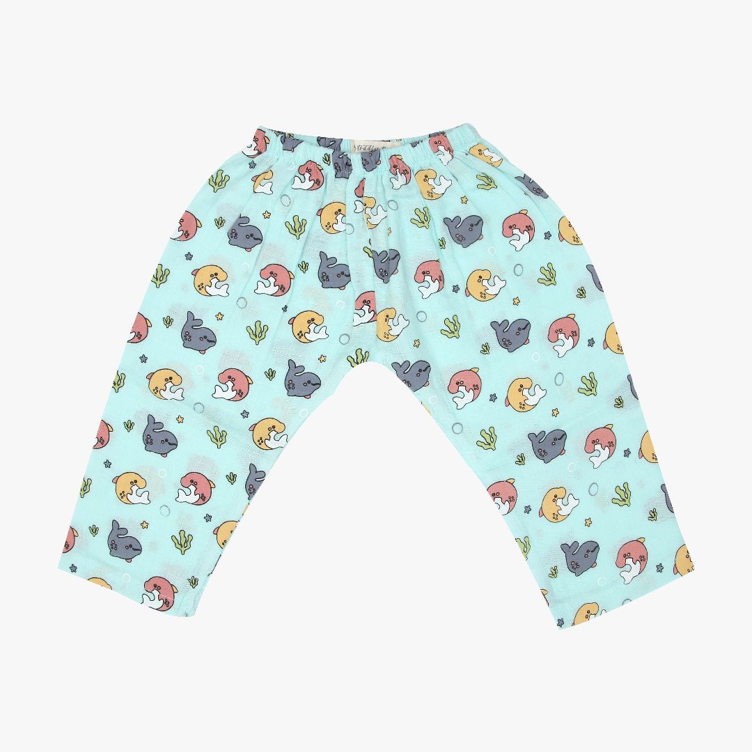 Sea Party (Pack of 2) - Muslin Sleep Suit for babies and kids (Unisex)