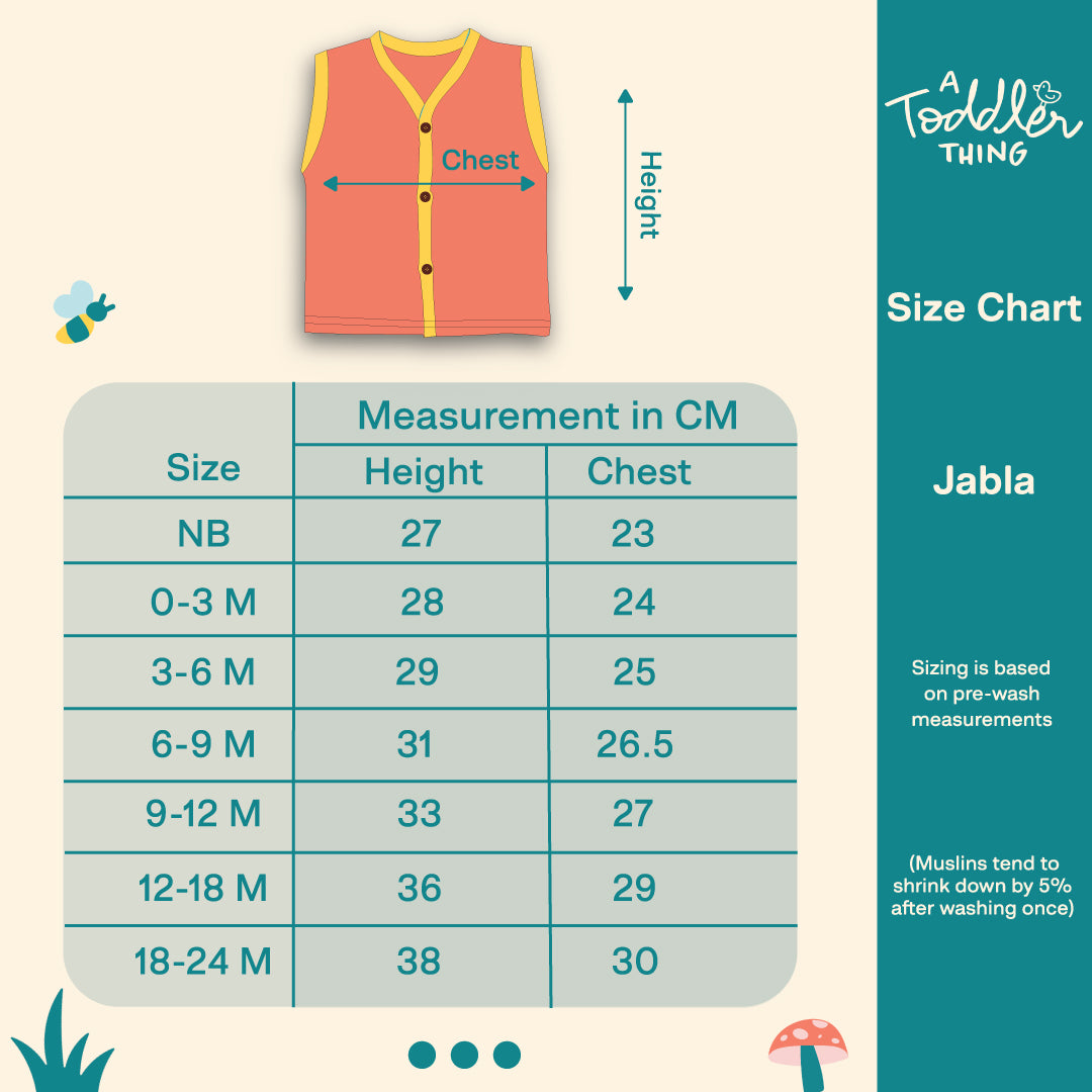 Jungle - Muslin Jabla and Shorts for Babies and Toddlers