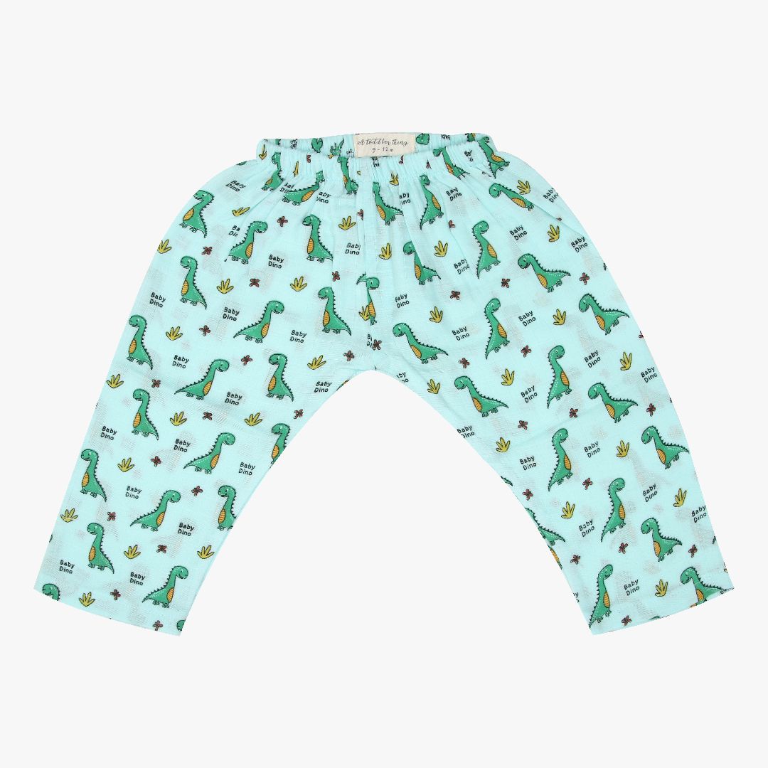 Trucks & T-Rex (Pack of 2) - Muslin Sleep Suit for babies and kids (Unisex)