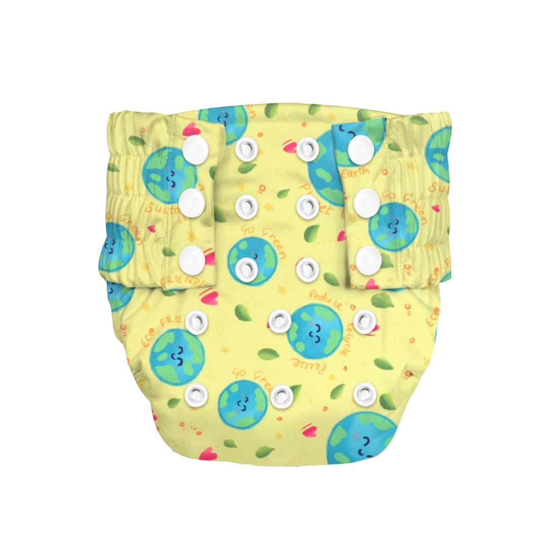 Indigo - Newborn Cloth Diaper 2.0 with 1 cotton Insert (2 kg - 5 kg)