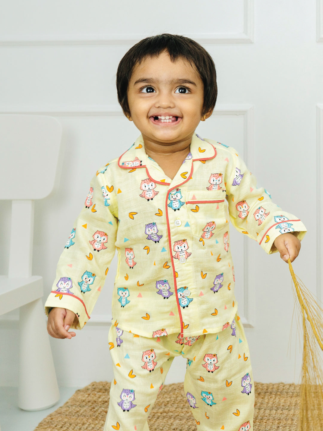 Five Friends Pajamas (Pack of 5) - Muslin Full Sleeve Sleep Suit for babies and kids (Unisex)
