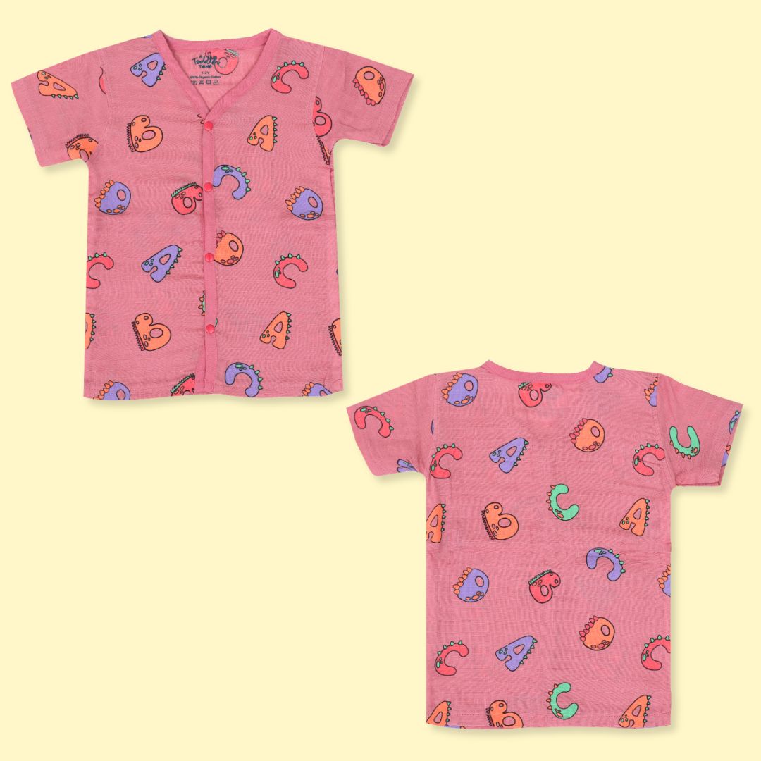 Hippo On The Go (Pack of 3) - Muslin Sleep Suit for babies and kids