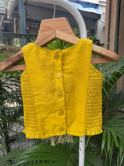 Mustard Yellow Sequin & Mirror Work Lehenga Set for Girls | Festive & Wedding Wear | Ages 1–6 Years