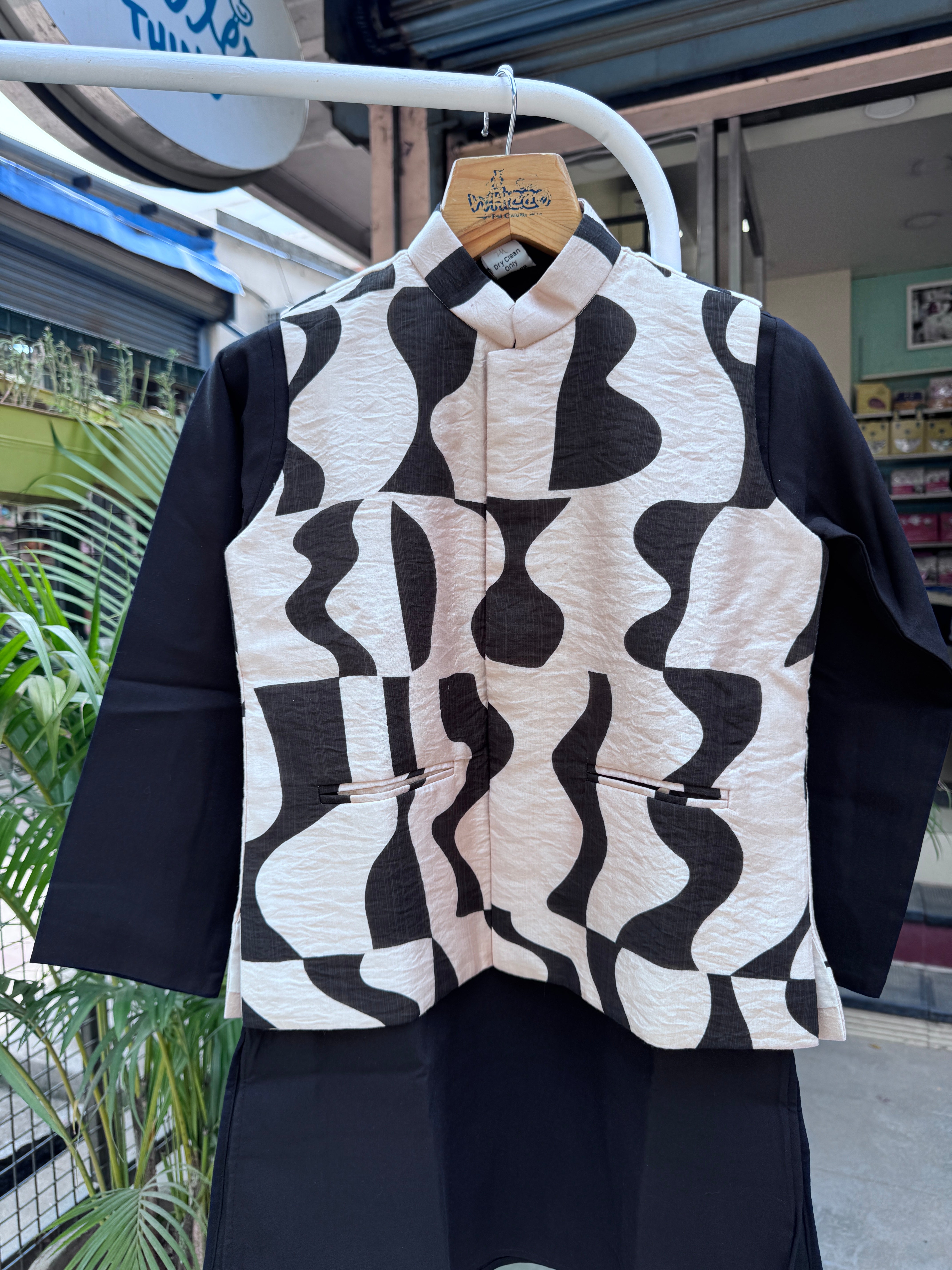 Premium Boys Ethnic Jacket Kurta Set (Cotton-Lined) – Festive & Wedding Collection for Ages 5 to 7 Years | Designer Printed Nehru Jackets with Matching Kurta & Churidar pant