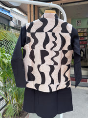 Premium Boys Ethnic Jacket Kurta Set (Cotton-Lined) – Festive & Wedding Collection for Ages 5 to 7 Years | Designer Printed Nehru Jackets with Matching Kurta & Churidar pant