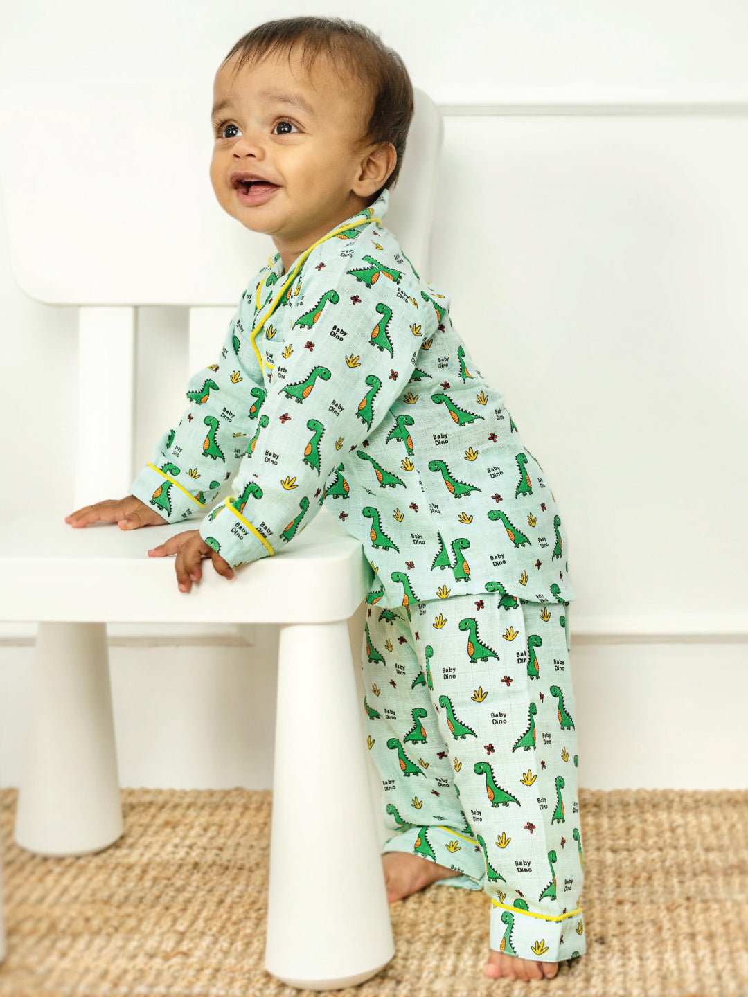 Bunny, Bear and Beyond (Pack of 5) - Muslin Full Sleeve Sleep Suit for babies and kids (Unisex)