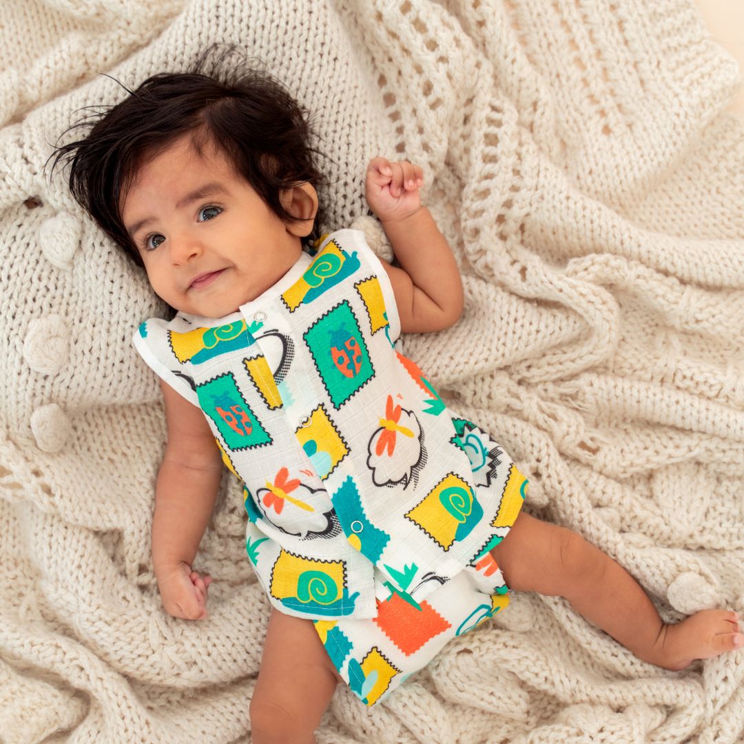 Special Edition - Muslin Jabla Button Type for Babies -  Combo Packs