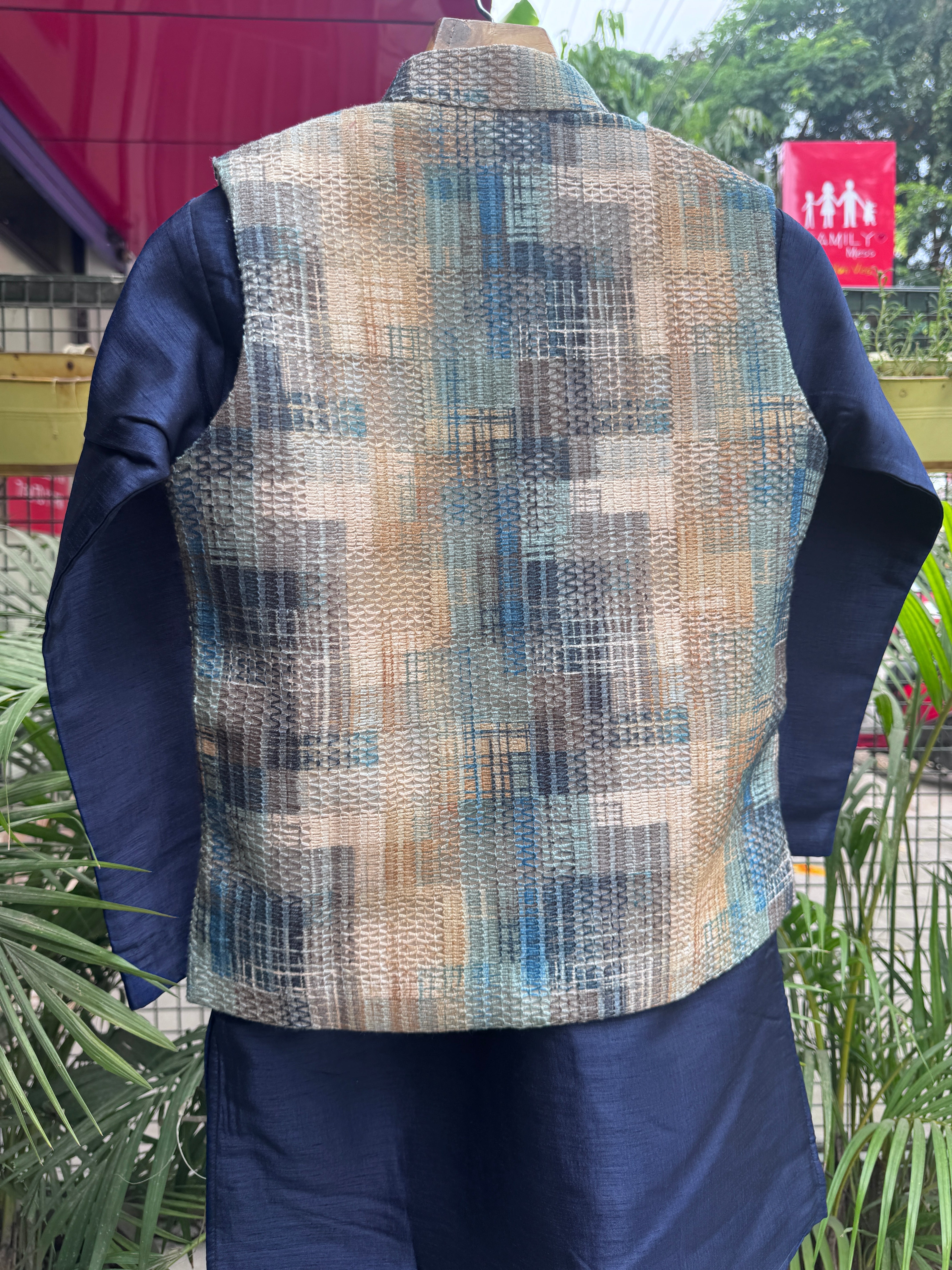 Premium Boys Ethnic Jacket Kurta Set (Cotton-Lined) – Festive & Wedding Collection for Ages 5 to 7 Years | Designer Printed Nehru Jackets with Matching Kurta & Churidar