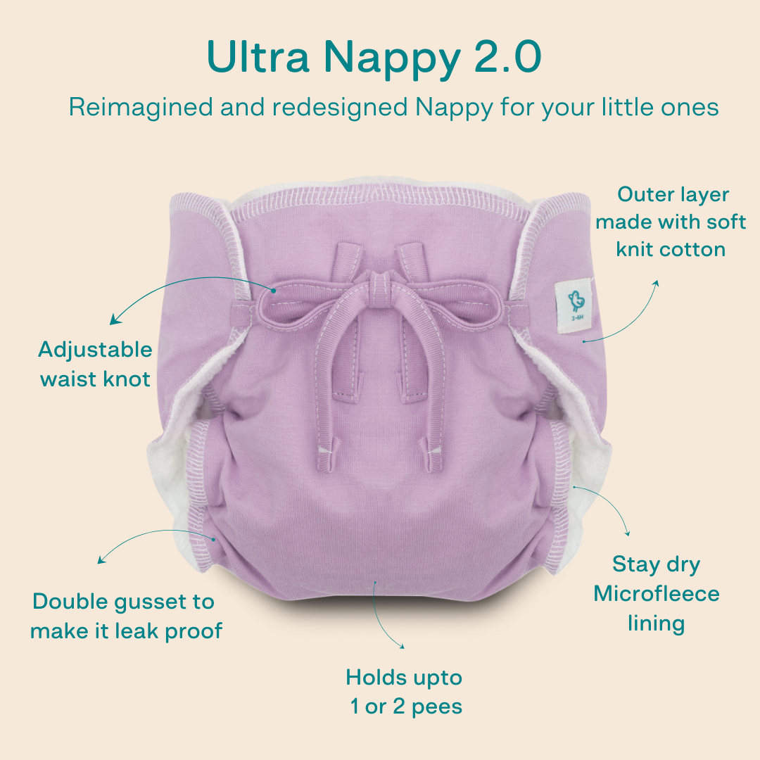 Bums & Giggles - Ultra Nappies 2.0 (Pack of 5)