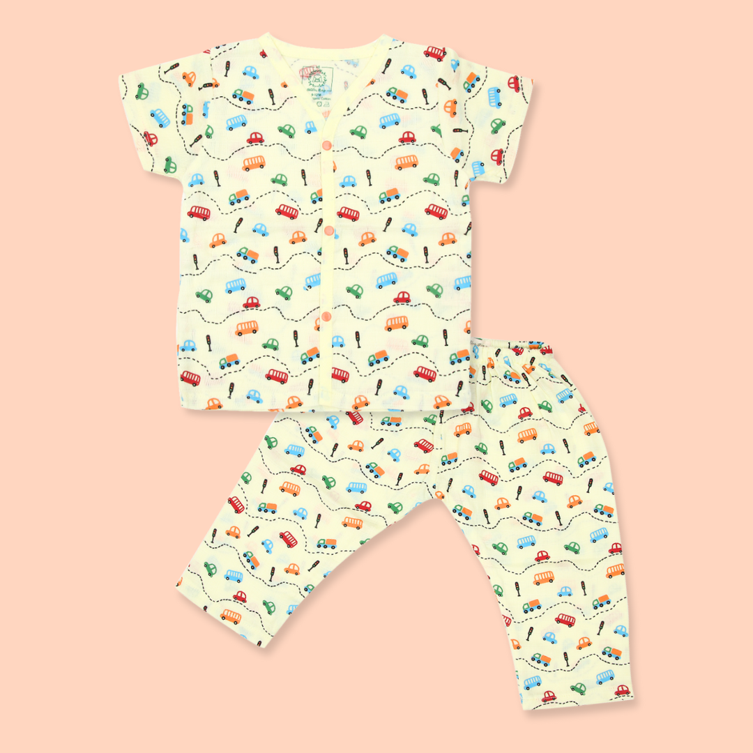 Jungle Wingle (Pack of 5) - Muslin Sleep Suit for babies and kids