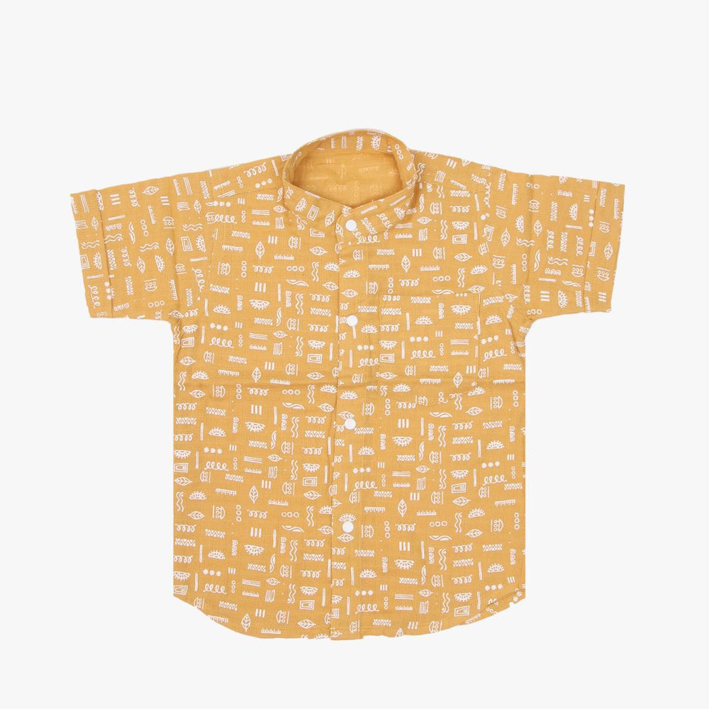 Collared Co-ord sets Mustard For Babies